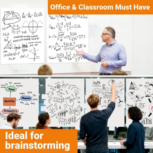 Vista 9 de AFMAT Tabletop Sticky Easel Pad & Dry Erase Board 2 in 1, 20 x 23 in Portable Easel Stands for Teachers, Super Sticky & Bleed-Resistant, Ideal for