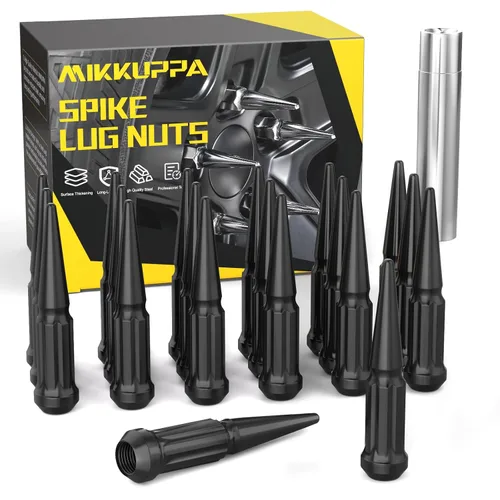Vista 8 de MIKKUPPA Tuercas de llanta con pinchos M14x1.5, repuesto para Chevy Silverado GMC 2500 Cromo
