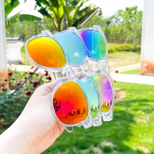 Vista 99 de Suministros para regalos de fiesta de colores neón Paquete de 8 gafas de sol unisex
