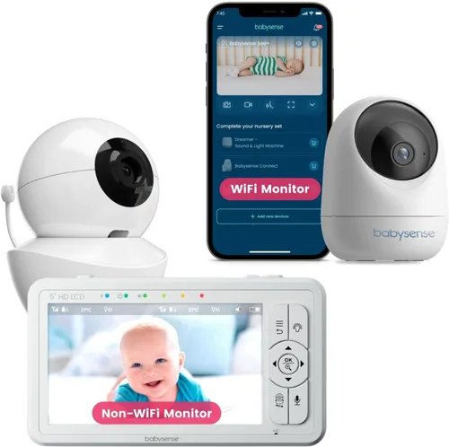 Vista 9 de Babysense Cámara complementaria de repuesto para monitor de bebé de video HDS2 solamente, funcionará solo con monitores HDS2, requiere unidad