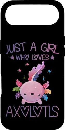 Vista 27 de Just A Girl Who Loves Axolotls Lover Gifts Kawaii Axolotls Case for iPhone 17