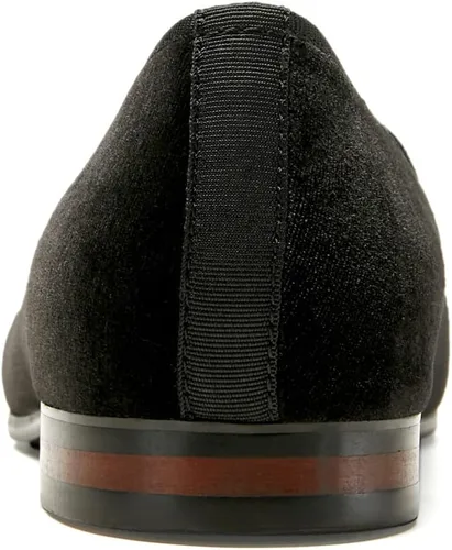 Vista 3 de Journey West Mocasines de terciopelo para hombre, mocasines bordados, mocasines de esmoquin, zapatos de vestir para fumar para hombre, Franch