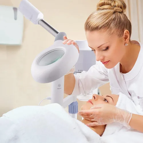 Vista 6 de Vaporizador facial con pantalla táctil, vaporizador esteticista, humidificador profesional de aromaterapia, vapor de spa facial para el hogar, salón
