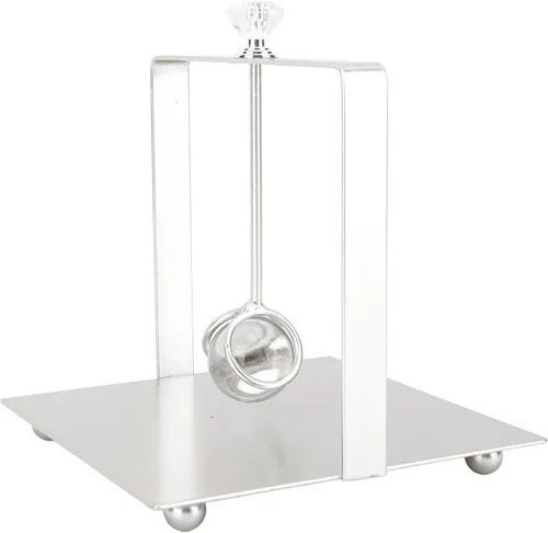 Vista 10 de Servilletero de metal con brazo pesado, servilletero de papel de hierro para mesa con asa, para el hogar, hotel, restaurante (negro)