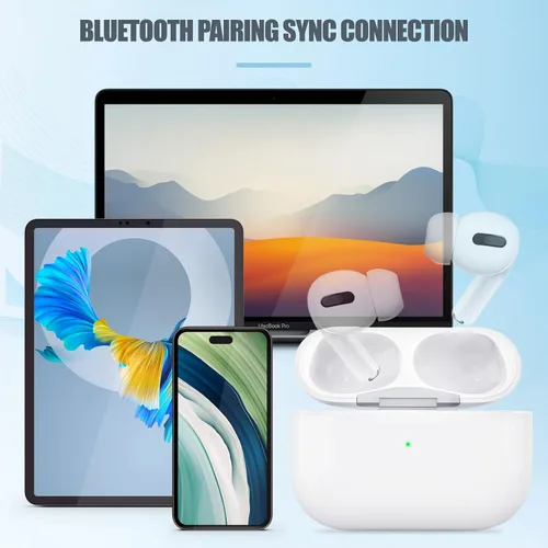 Vista 6 de Funda de carga inalámbrica para AirPods Pro 1 y 2 Gen solamente, funda de carga compatible con AirPod Pro de 1ª/2ª generación, con botón