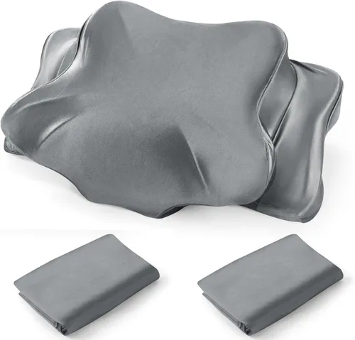Vista 9 de Funda de almohada de satén grueso, funda de almohada elástica de 16 x 24 pulgadas para almohada cervical o almohadas de espuma viscoelástica