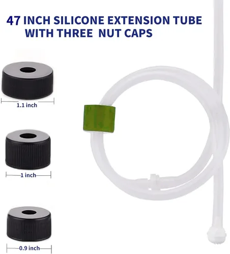 Vista 3 de Dispensador de jabón integrado para fregadero de cocina, bomba dispensadora de jabón de encimera con kit de tubo de extensión de 47 pulgadas, no es