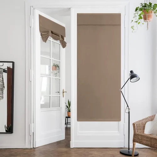 Vista 84 de HOMEIDEAS Cortinas Opacas para Aula para Puerta Principal, Cubierta de Ventana de Puerta de Aula, Persianas de Privacidad con Aislamiento Térmico
