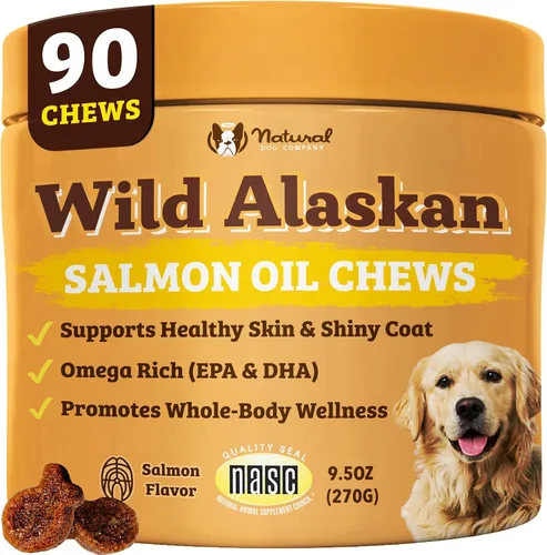 Vista 15 de Natural Dog Company - Aceite de salmón salvaje de Alaska para perros
