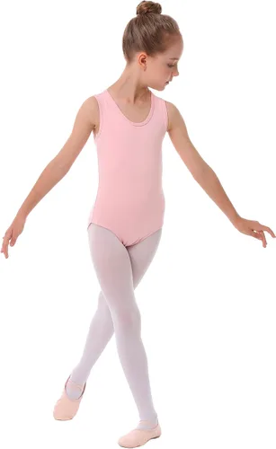 Vista 4 de danswan Leotardos para niñas de baile, ballet, gimnasia, leotardo (niños pequeñosniños grandes)