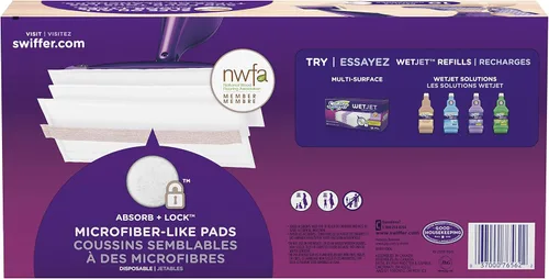 Vista 2 de Swiffer Wetjet - Recambios de tela de barrido de madera, 10
