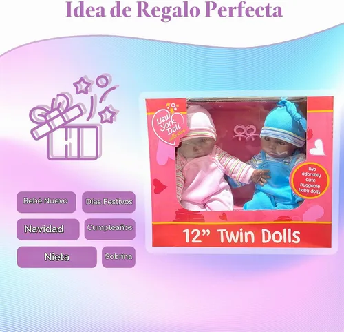 Vista 6 de The New York Doll Collection Muñecas gemelas (afroamericanas)