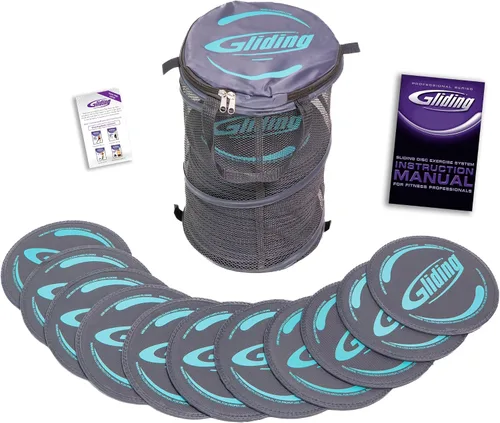 Vista 11 de Gliding Club Pack, Exercise Sliders in Bulk: 25 Pair for Hardwood