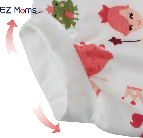 Vista 5 de EZ Moms 2 paquetes de pañales de natación para bebés, reutilizables, suaves y sedosos, pañales de natación lavables para niños pequeños, pañales
