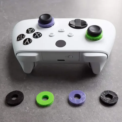 Vista 12 de KontrolFreek Precision Rings Aim Assist Motion Control for PlayStation 4 (PS4), PS5, Xbox One, XBX, Switch Pro & Scuf Controller (Black/Purple)