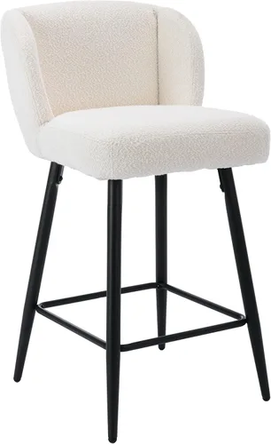 Vista 5 de RIVOVA Taburetes de bar de 26 pulgadas de altura de mostrador con respaldo, juego de 2 taburetes de bar modernos para encimera de cocina, taburetes
