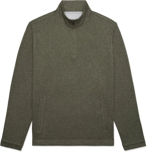 Vista 16 de Van Heusen Flex de manga larga 1/4 cremallera suave suéter polar para hombre (descontinuado)
