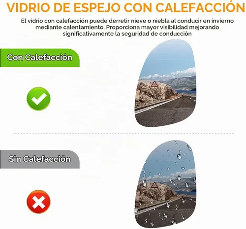 Vista 3 de Espejo retrovisor izquierdo del lado del pasajero+derecho de repuesto para GTI EOS R32 Jetta Passat 2005 2006 2007 2008 2009 2010 repuesto