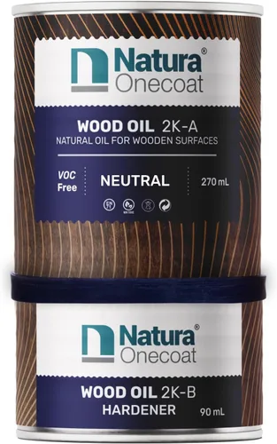 Vista 9 de Aceite Mancha para Madera - 769 pies² - 1.3 L, Blanco – Acabado de Madera para Muebles de Interior y Pisos - Aceite de Madera de Linaza - Secado