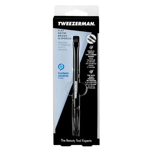 Vista 8 de Tweezerman Cepillo plano de doble punta para cejas
