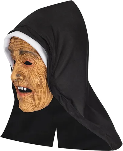 Vista 3 de Sombrero de bruja aterradora de Halloween para mujer, accesorios de disfraz de cosplay, accesorios de broma para adolescentes