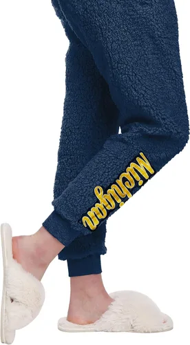 Vista 5 de FOCO NCAA - Conjunto de pantalones de camisa Sherpa para mujer
