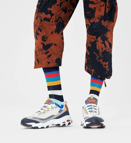 Vista 8 de Happy Socks Paquete de 4 calcetines multicolor para regalo, calcetines de algodón premium con estampado geométrico