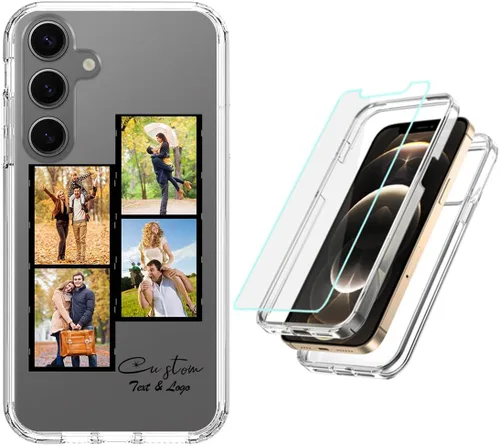 Vista 40 de Funda resistente personalizada para Samsung Galaxy S20 FE [protector de pantalla de vidrio templado] [carcasa de silicona suave] [parachoques de PC]