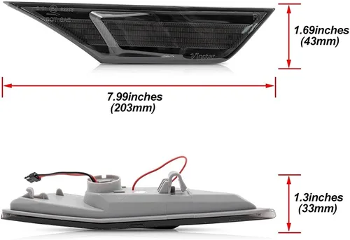 Vista 3 de Luces de posición NSLUMO delanteras de LED para Honda Civic OEM#H02551127N