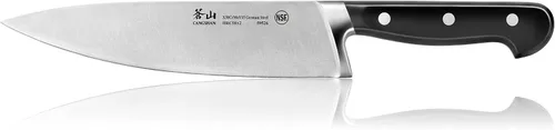 Vista 8 de Cangshan V2 Series 59526 Cuchillo de chef forjado de acero alemán, 8 pulgadas