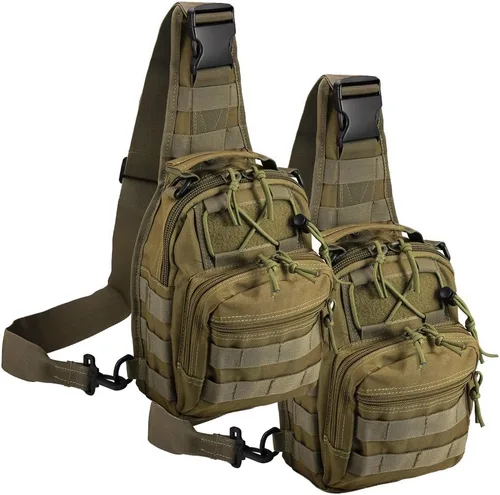 Vista 13 de Mochila táctica de hombro, 1000D, bandolera militar para exteriores