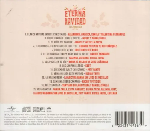 Vista 2 de Eterna Navidad Celebremos (Cd Varios Artistas) Ummx-93619