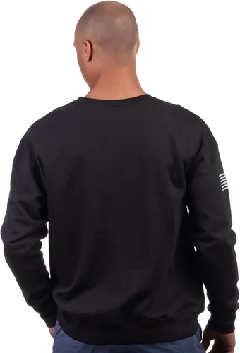 Vista 4 de ARMY PT - Sudadera de manga larga con cuello redondo y forro polar militar de Estados Unidos
