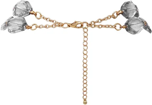 Vista 3 de Rosemarie Collections Conjunto de collar y pendientes elegantes con resina pulida ombre para mujer, 40,6 cm + 7,6 cm de extensor