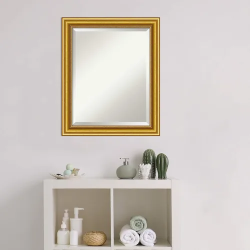 Vista 6 de Amanti Art Bathroom Mirror for Over Sink, Vanity Mirror, Wood Frame, Hangs Horizonally and Vertically, Bathroom Wall Decor, Beveled Edge