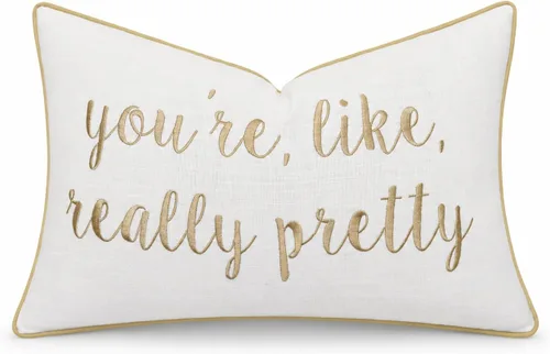 Vista 17 de Funda de Cojín Decorativo Romántico para Pareja, Sentimiento de Amor Bordado, Refranes Decorativos, Acento Lumbar - Decoración de Frases Acogedoras