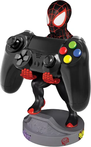 Vista 2 de Exquisite Gaming Cable Guy - Marvel Spiderverse: Miles Morales Spiderman - Controlador de carga y soporte para dispositivos - Juguete - Xbox 360