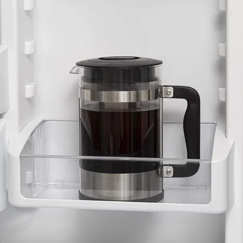 Vista 6 de Primula Kedzie - Cafetera helada de lujo con mango de agarre cómodo, jarra de vidrio duradera, filtro de malla extraíble, 6 tazas, acero inoxidable