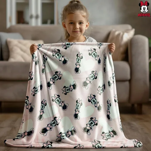 Vista 6 de Manta de Minnie Mouse Manta para arreglar de Minnie Mouse Manta para bebé de Minnie Mouse de felpa suave y forro polar Alfombra de 30" x 40