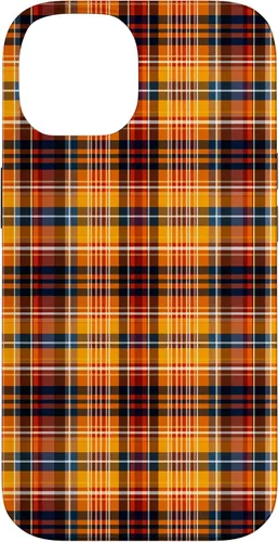 Vista 4 de Tartan Fall Plaid Halloween Orange Black Thanksgiving Autum Case for iPhone 16