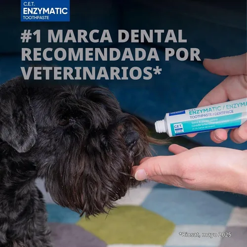 Vista 2 de Virbac C.E.T. Kit de higiene bucal para gatos y perros Juego de 3 piezas con cepillo de dientes de doble extremo, cepillo de dedos y sabor a aves