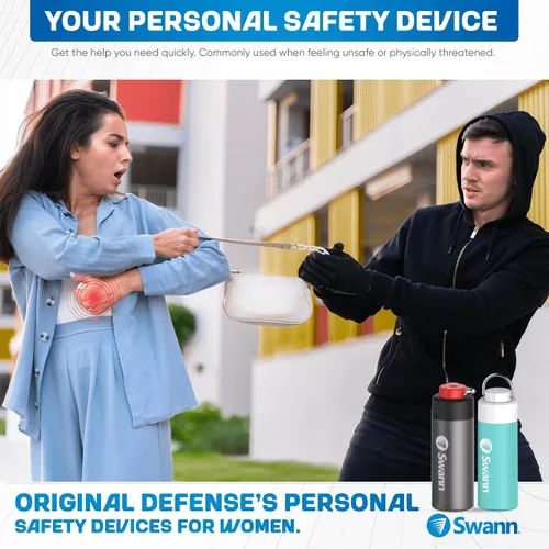 Vista 6 de Swann ActiveResponse - Alarma de seguridad personal móvil, sirena de emergencia de 110 dB con alertas SMS y conectividad móvil, batería de larga
