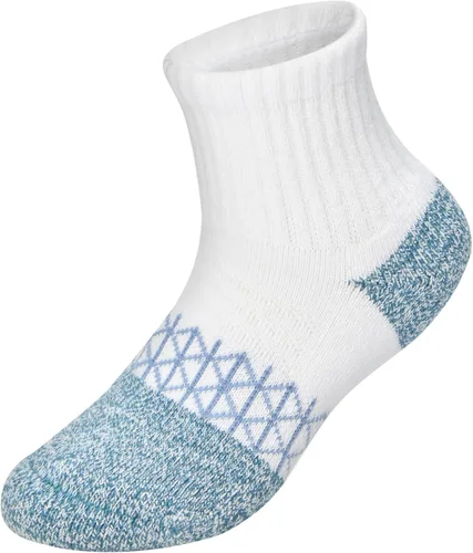 Vista 5 de Hanes Calcetines para niño, tobillos, tripulación y invisibles, paquete de 6, calcetines deportivos acolchados Absolute Active para niños, absorben