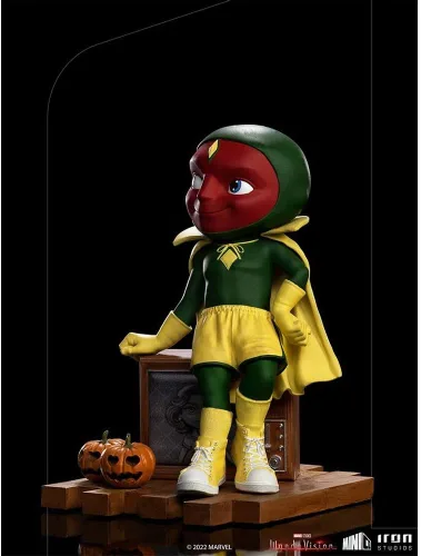 Vista 9 de Iron Studios - Figuras Minico: Figura de Wandavision (Visión - Halloween)