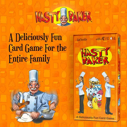 Vista 2 de Hasty Baker Family - Juego de cartas para coleccionar ingredientes y recetas completas, para familias, adultos, niños, a partir de 7 años, de 2 a 6