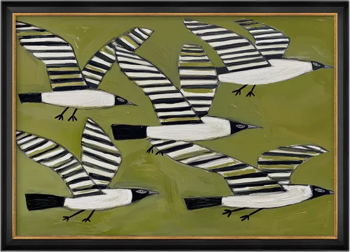 Vista 213 de MUDECOR Lienzo enmarcado prémium para pared, pinos nevados en bosque de invierno, ilustraciones modernas, arte contemporáneo, escénico, divertido