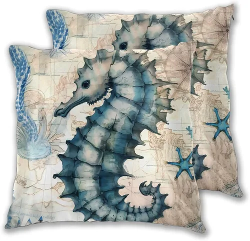 Vista 10 de Juego de 2 fundas de almohada cuadradas de Acción de Gracias, hojas de arce otoñales, fundas protectoras para sofá con cremallera oculta, 16 x 16
