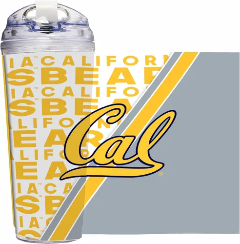 Vista 73 de Rico Industries Taza acrílica NCAA estándar de 24 onzas con tapa con bisagra, taza de doble pared oficialmente licenciada con pajita