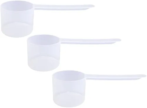 Vista 71 de Cuchara de plástico de mango largo, cucharas medidoras para polvos y gránulos, café, alimentos para mascotas, granos, proteínas, especias y otros