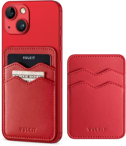 Vista 15 de VULKIT Soporte adhesivo para tarjetas Compatible con iPhone, cartera de cuero para teléfono celular, estuche para tarjetas de crédito, adhesivo